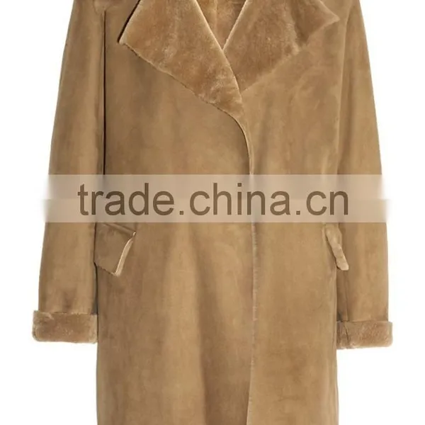 New Arrival Wholesale Winter Ladies Shearling Coat OEM Service photo-3