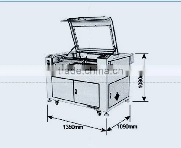 Plywood / MDF / Acrylic Laser Cutting and Engraving Machine / Laser Machine Engraving and Cutting Non Metals JQ 9060 photo-2