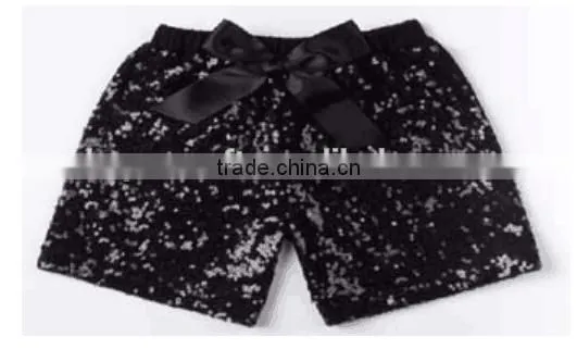 China Product and Factory Direct Sale Wholesale Cotton Sequin Sparkle Shorts for Baby Kids for Sports photo-2