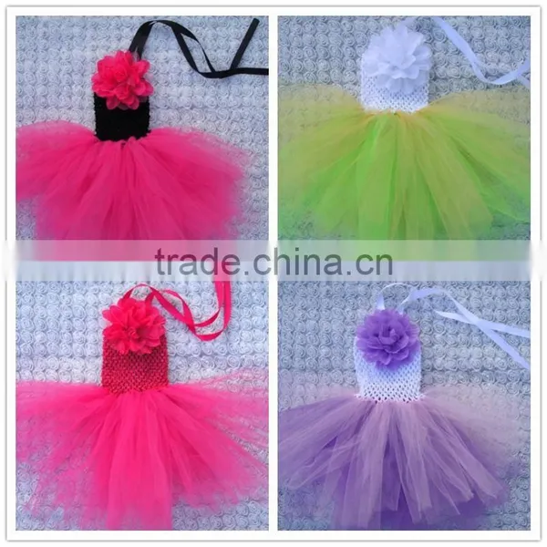 Ballet Tutus for Sale/ Crochet Top Tutus With Flower/girls Pettiskirt Dress Wholesale photo-5