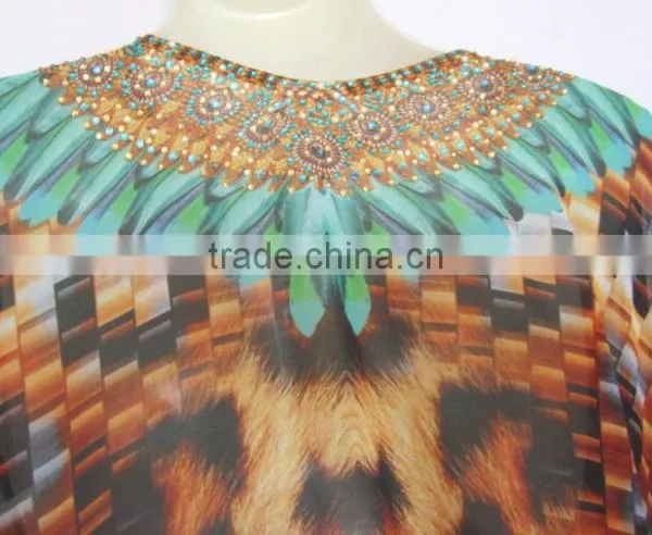 DIGITAL Print SHIRT Crystal Kaftan CAFTAN Tunic Poncho Blouse KURTA photo-3