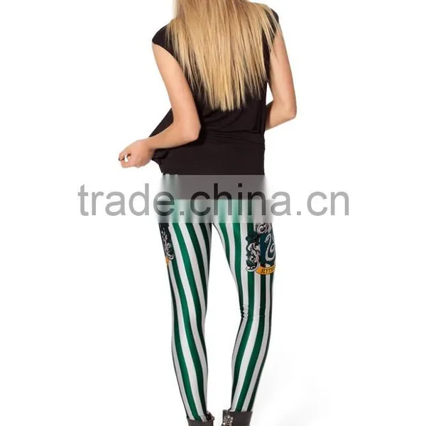 Hot Sexy Girl Photo Pantyhose Leggings Harry Potter Slytherin Leggings photo-2