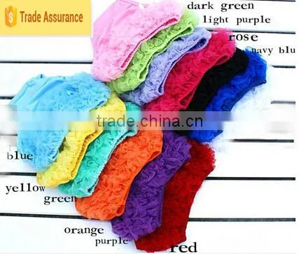 Comfortable Baby Clothes Lace Ruffle Bloomer Infnat Baby Shorts Bloomer photo-4
