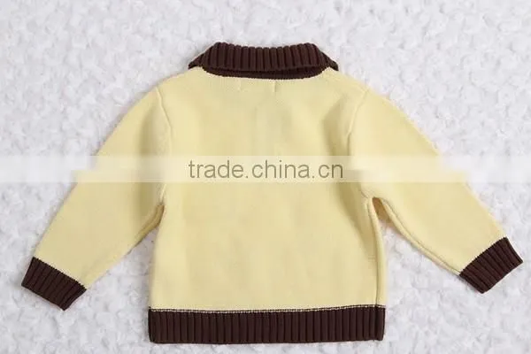 Trim Contrast Color Knitwear Modern Poloshirt Collar Sweater Pullover photo-4