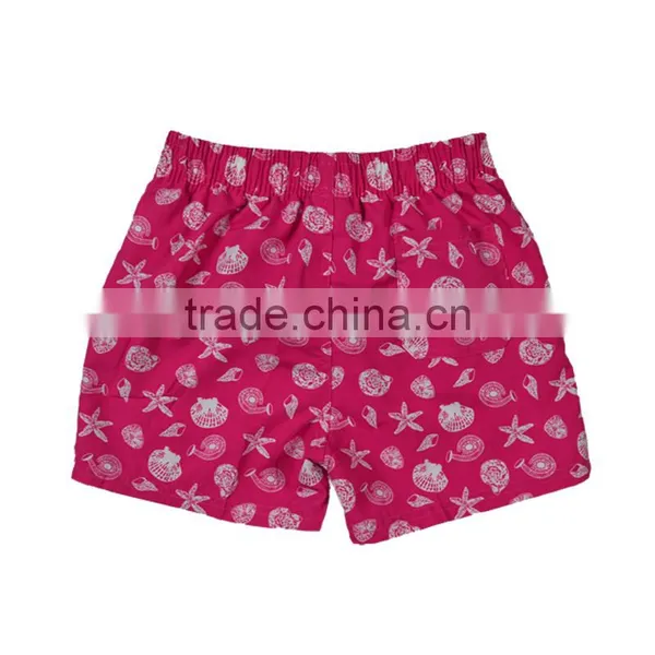 Newest Wholesale Board Shorts Kids Girls Peach Shorts photo-2