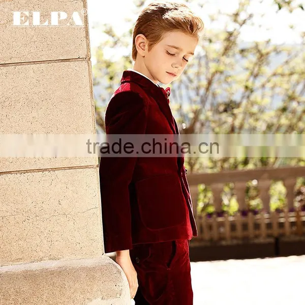 ELPA Red Kids Sweat 3 Pcs Boys Formal Suits photo-4