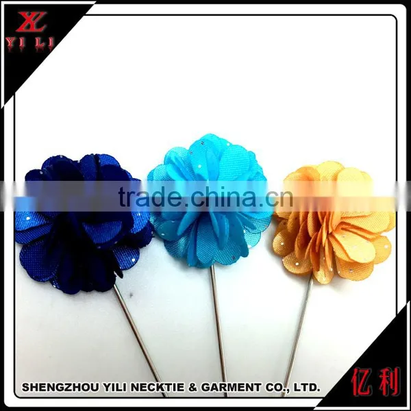 Flower Men Suit Lapel Pin For Wedding Prom Party Groomsman Brooches photo-4