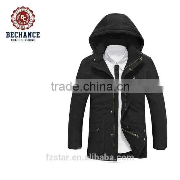 Men's Autumn Winter Warm Thick Casual Detachable Hood Padded Coat Plus Size Winter Jacket photo-5