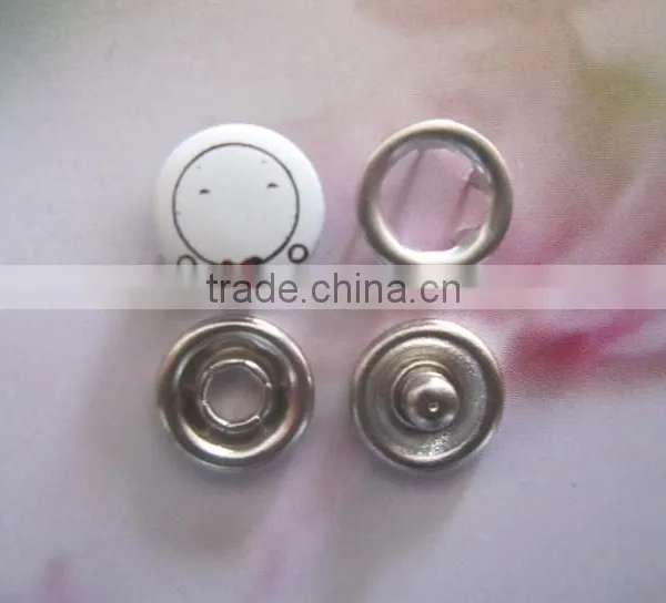 High Quality PaPa Baby Clothing Brass 4 Part Ring Prong Snap Fastener photo-2