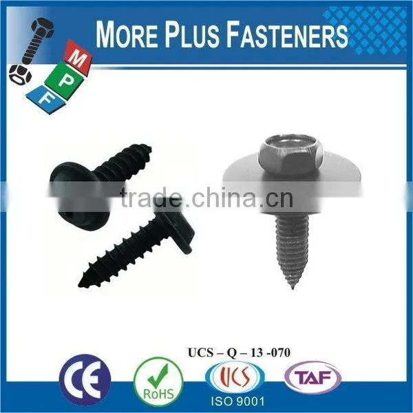 Taiwan M3.9-1.4 x 9.5mm Phillips Drive Pan Head Grade A2 Type C Point Stainless Steel Sheet Metal Screw Tapping M3 M12 With Hex photo-3