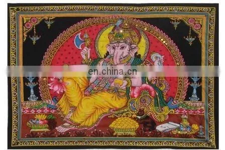Hindu GODS PRINTED WALL HANGINGS TAPESTRY LOT OF 100 PCS