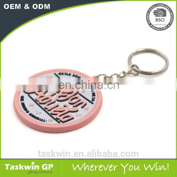 Custom 2D Logo Soft PVC&Rubber Keyring Made in China photo-4