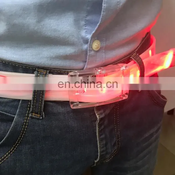 2018 Hot Sales Customized CMYK Logo Belt Silicone Buckle Running Belt photo-3