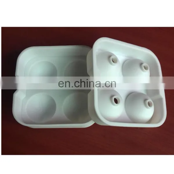 Silicone 4 Holes Ice Hockey Food Grade Round Ice 4 Silicone Hockey Mold photo-5