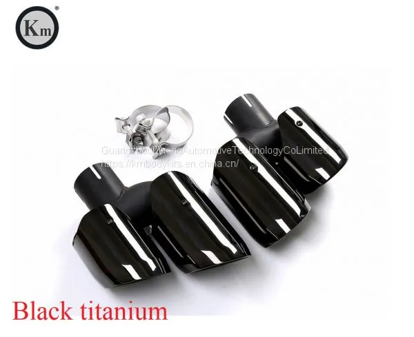Km for Macan S Style 95B 2014-2017 Exhaust Tip Exhaust Pipes Muffler Tips Tail Pipe Wire Drawing photo-2