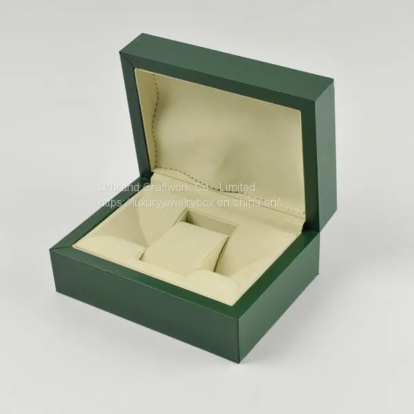 NEW Green leather Watch box Wrist watch Gift packing boxes with Pillow Green Hotsale