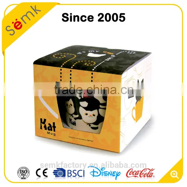 China Factory Wholesale Cat Sublimation Porcelain Ceramic Mug for Gifts photo-3