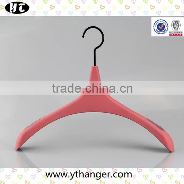 Black Popular Rubber Hanger With Anti-slip Rubber for Coats photo-4
