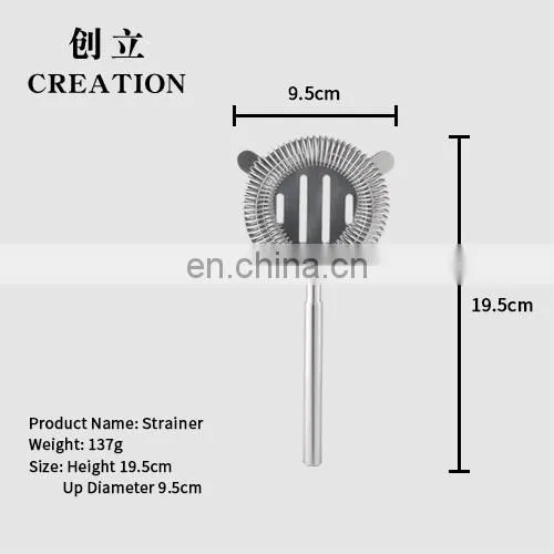 Creation Weight 95g Bar Strainer Stainless Steel Cocktail Strainer photo-3