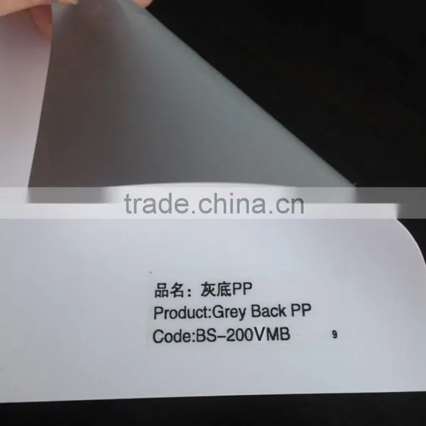 Economic PP Grey Back Roll up Media 200mic