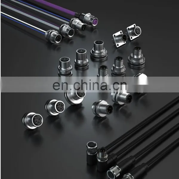 Beisit Customized Industrial 4 Pin Circular Connector Shielding Circular Connector M12, Right Angled photo-5