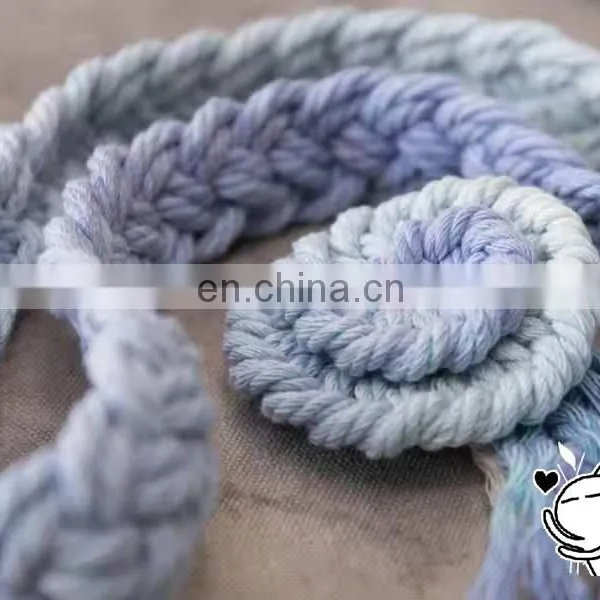 Wholesale Wall Decorative Colored Cotton Rope Diy Handmade Gradient Cords Macrame Polyester / Cotton,cotton/polyester 3mm Spun photo-2