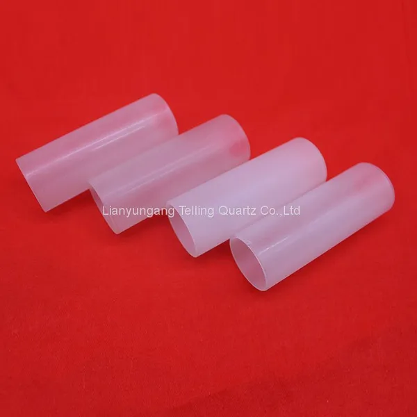Cutting Milky Quartz Glass Tube Opaque Quartz Tube