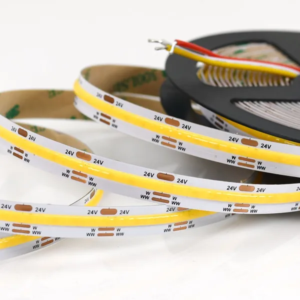 High Brightness 12V/24V Christmas Lights IP20 Flexible Cob Led Strip Light photo-4