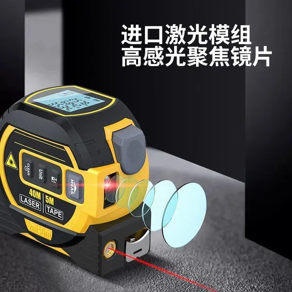Laser Measure Tape Digital Rangefinder Measuring Distance Area Volume Pythagoras Auto Calculate photo-2