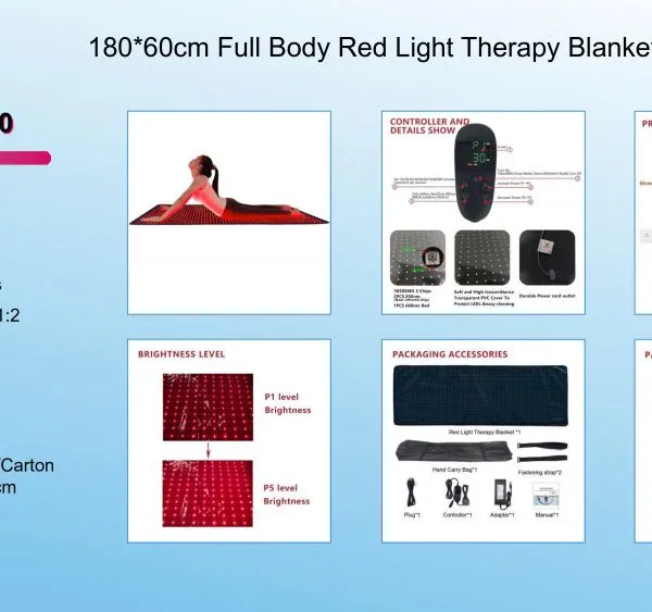 Newest Led Therapy Light Pad Wraps Therapy Beds for Full Body Half Body Healthcare and Wellness photo-5