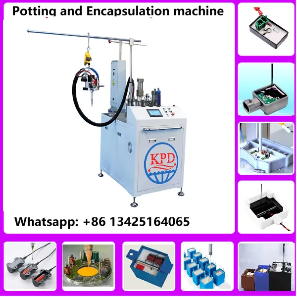 2 Part Polyurethane Potting Compoound Metering and Mixing Machine for Potting and Encapsulation of Automotive Cabling Harnessing and Connections
