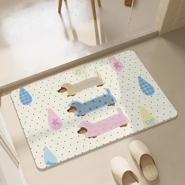 Custom Size Absorbent Diatomite Stone Shower Bathroom Mat Oem Odm Factory photo-3