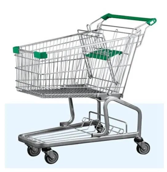 Wholesale 80L Metal Shopping Trolley With Safety Belt for Supermarket