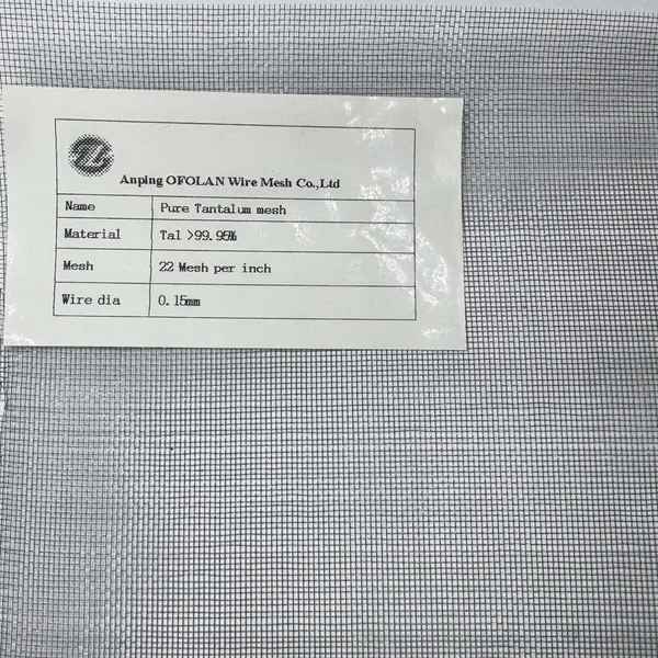 Premium Tantalum Wire Mesh Supply High Purity and Durability Guaranteed photo-5