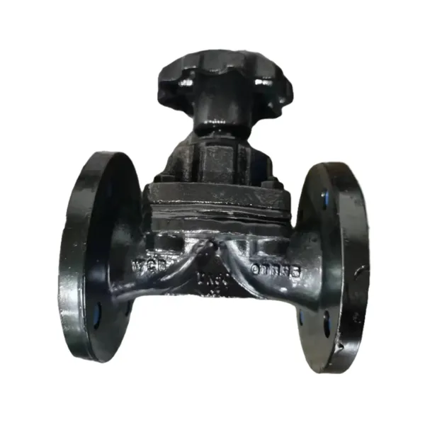 ANSI EG46J-10 Cast Iron 150LB DIN PN16 Manual Rubber Lined Flange High Temperature Diaphragm Valve photo-6