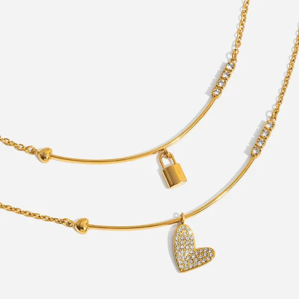 CNC Precision Cut Stainless Steel Necklace With Titanium Nitride Barrier - Scratch Resistant photo-2