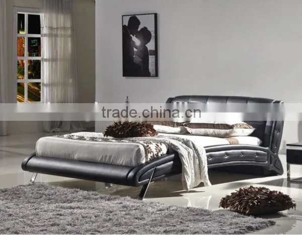 K6662 Modern Furniture Leather Bed