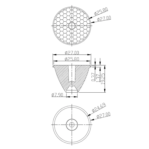 Supply of 27mm Diameter, 30-degree, Bead Surface Mixed-color Rgb Four-color Led Lamp Beads With Lens photo-3