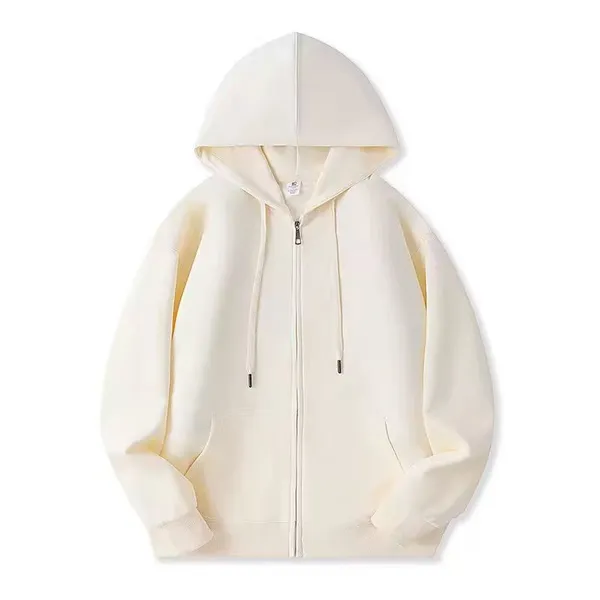 Men’s 100% Cotton Full-Zip Hoodie Jacket photo-3