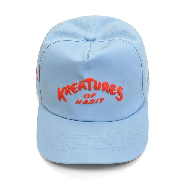 Baseball Cap Solid Light Blue Curved Brim Raised Letter Embroidery Daily Street Fashion Headwear photo-3