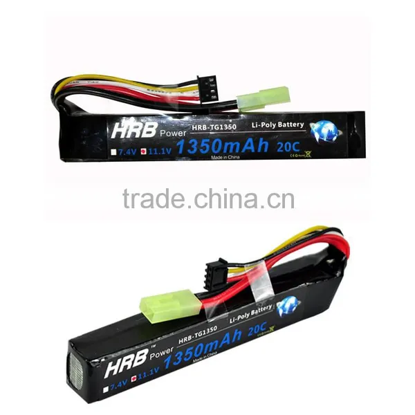 HRB 3S 1350mah 11.1V Lithium Polymer Battery for RC Air Gun Soft Air Gun photo-3