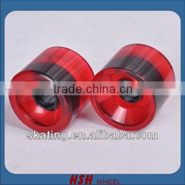 Chinese High Rebound Long Board Skate Board 69X55 PU Wheel photo-3