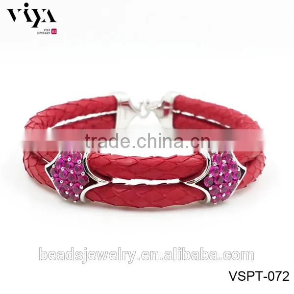 2016 Fashion Design For Men Sterling Silver 925 Plated Modern Design Python/ Stingray Bracelet For Watch Lover photo-5