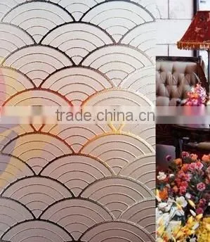 Acid Etched Glass- Fish-scale