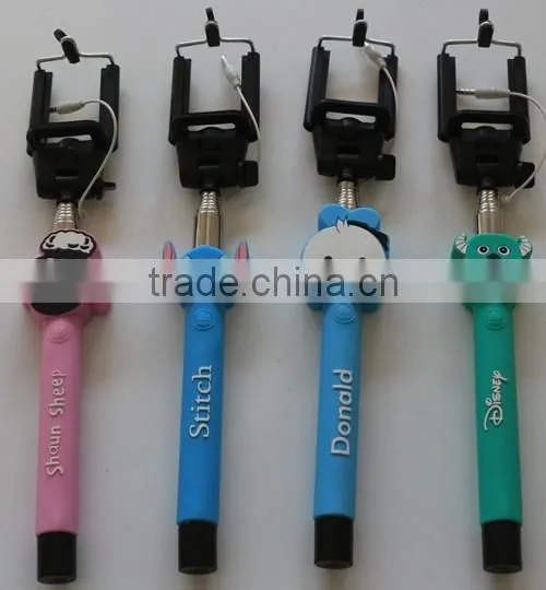 Monopod for Mobile Phone,cartoon Wire Monopod for Mobile Phone photo-2
