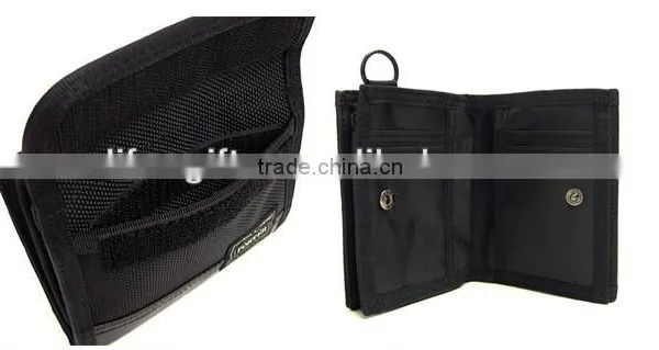 2016 Best Sale Promotional Good Price Polyster Custom Hook and Loop Bifold Male Wallet Wholesale photo-4