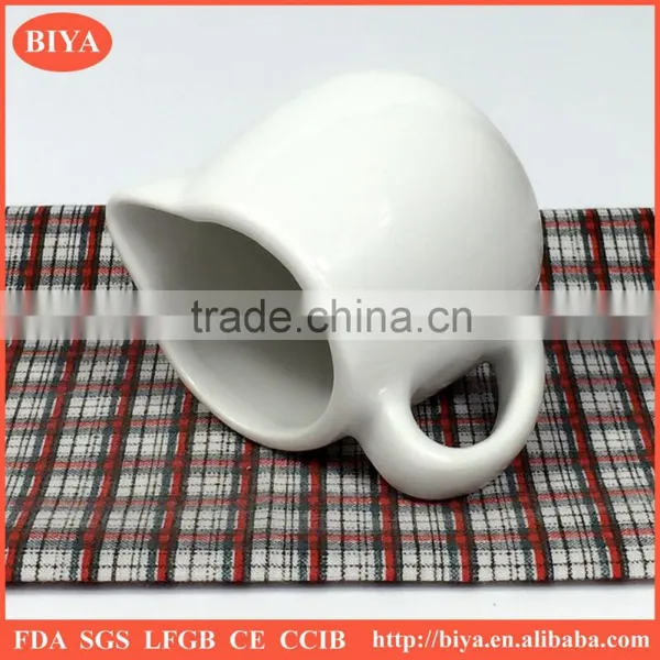 Popular Porcelain Mini Milk Pot Factory Directly High Temperature Porcelain,milk Pot, Juice Jar and Coffee Jar,spice Jar photo-2