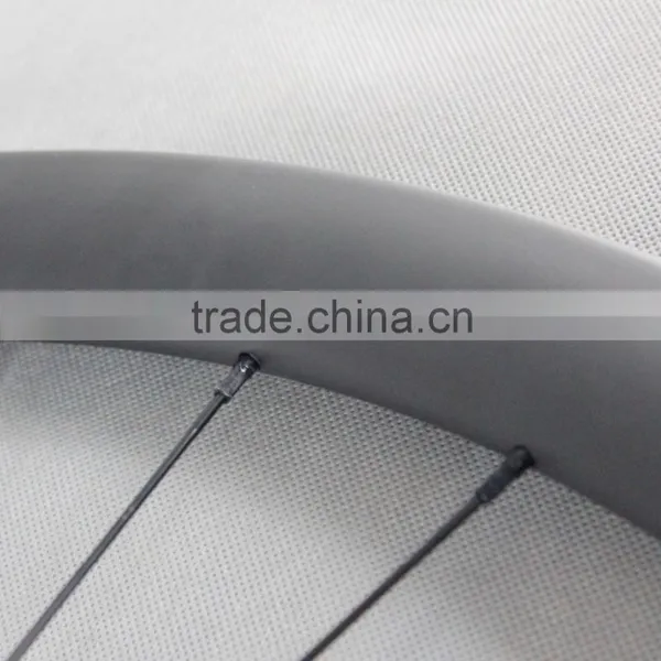 40mm Tubular 700c Road Disc Brake Carbon Wheel,bicycle Carbon Wheelset With Titamium Quick Release Double Disc Brake W40T photo-3