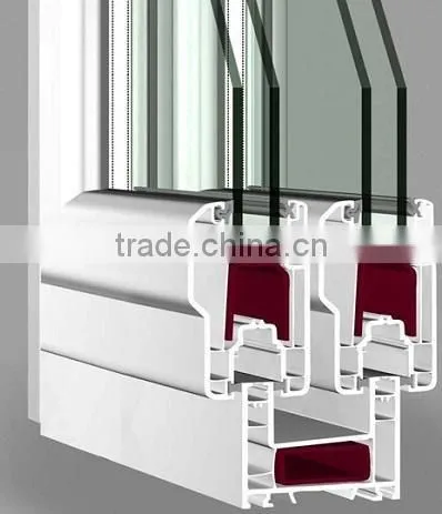 Customized 80mm Series Pvc Frame Upvc Sliding Pvc Windows and Doors