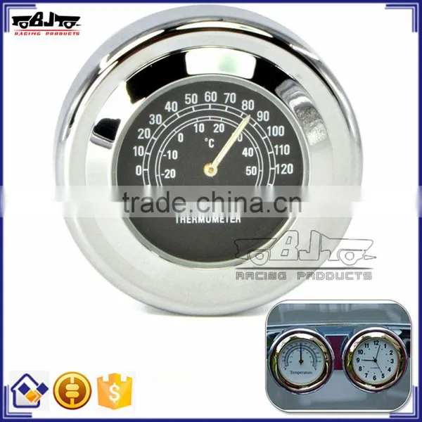 BJ-HBW-008 Waterproof Shock Resistant Billet Aluminum Motorcycle Thermometer Use on Windscreen
